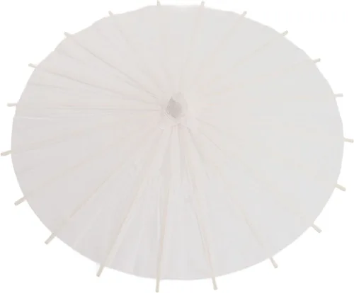 Miniatura 9 de Honio Kids Paper Parasol Retro Bamboo and Paper for Smooth Opening and Closing Elegant Paper Parasol White