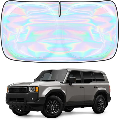 Miniatura 65 de Parasol para parabrisas Rivian R1S R1T 2022-2026 – Parasol compatible con Rivian R1S R1T plegable para ventana delantera, protector de visera solar