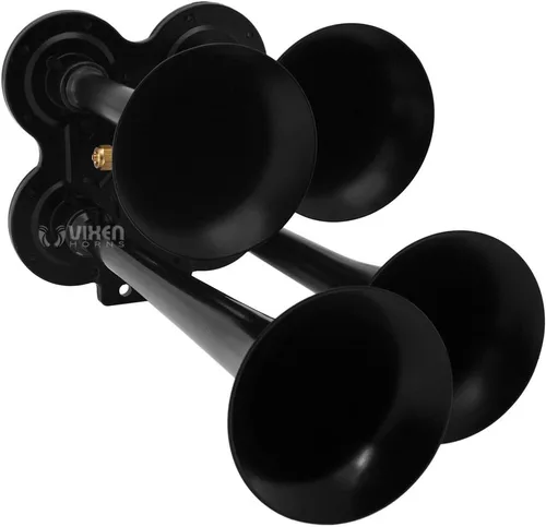 Miniatura 4 de Vixen Horns Kit de bocina de tren para camiones/coche/semi. Sistema completo a bordo: compresor de aire de 200 psi, tanque de 5 galones, 4