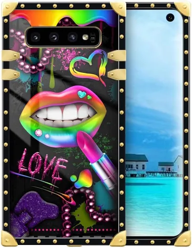 Miniatura 104 de Funda compatible con Samsung Galaxy Note 10 Plus, Lipstick Lips Note 10 Plus para niñas, TPU suave a prueba de golpes, protección rígida