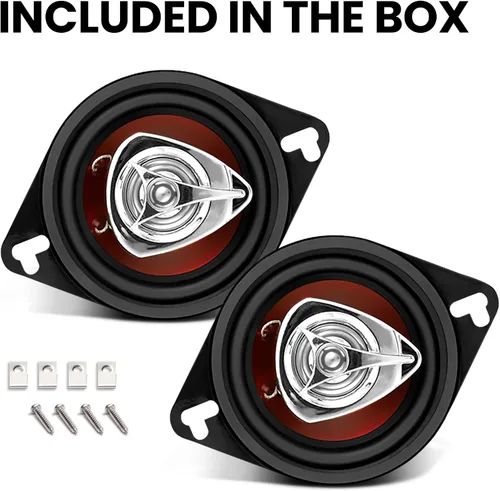 Miniatura 6 de BOSS Audio Systems CH3220 - Bocinas para puerta de coche de 3.5 pulgadas, 140 vatios máximo (por par), coaxial, 2 vías, rango completo, 4 ohmios, se