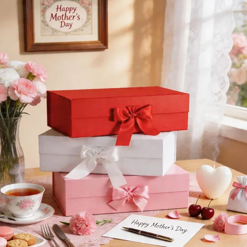 Miniatura 4 de HAPPY POTATO Caja de regalo grande con tapa y cinta, caja de propuesta de padrino, caja de regalo magnética para regalos