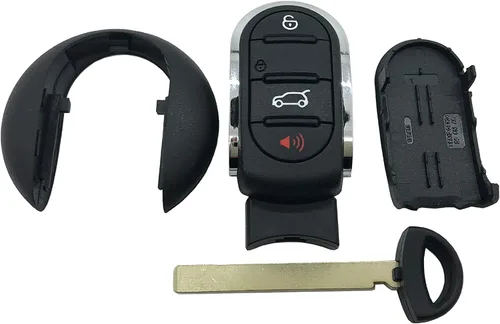 Miniatura 4 de Funda para llave inteligente con control remoto sin llave para BMW Mini Cooper F54 F55 F56 F57 F60 con llave en blanco (negro)