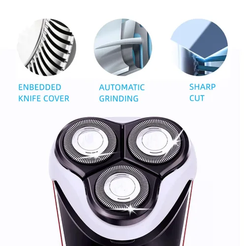 Miniatura 2 de HQ8 Cabezales de repuesto para afeitadoras Aquatec, compatibles con cabezales Philips Norelco Razor PT720 AT880 AT810, cuchillas HQ8, 3 piezas