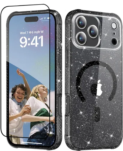 Miniatura 42 de MIODIK Compatible con Funda para iPhone Air, [Compatible con Magsafe] con Protector de Pantalla y Protección de Cámara Mejorada, Funda Protectora