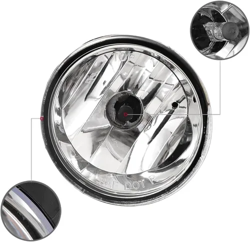Miniatura 3 de CPW Luz antiniebla OEM para Nissan Titan 2004-2015, carcasa negra, lente transparente de conducción, lámpara antiniebla delantera para Nissan Armada