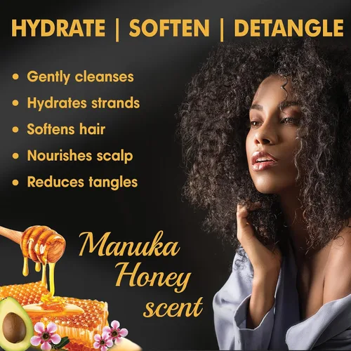 Miniatura 5 de Sofn'free Hydration - Champú de miel de manuka, hidratante natural para cabello ondulado y cabello rizado, añade brillo y suavidad, reduce