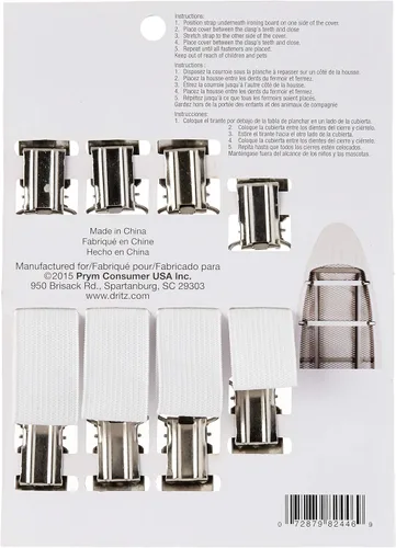 Miniatura 2 de Dritz Cuidado de la ropa 82446 Cubierta de tabla de planchado Sujetadores (4-cuenta)