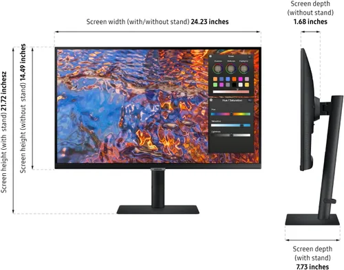 Miniatura 3 de Samsung Monitor de computadora ViewFinity S80PB Series UHD de 27 pulgadas, DCI-P3 98%, VESA DisplayHDR 400, panel IPS, pantalla mate, USB-C