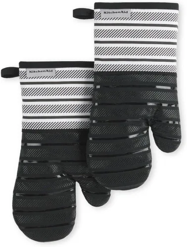 Miniatura 7 de KitchenAid Albany - Juego de 2 guantes para horno, batido, 7 x 13 pulgadas Milkshake
