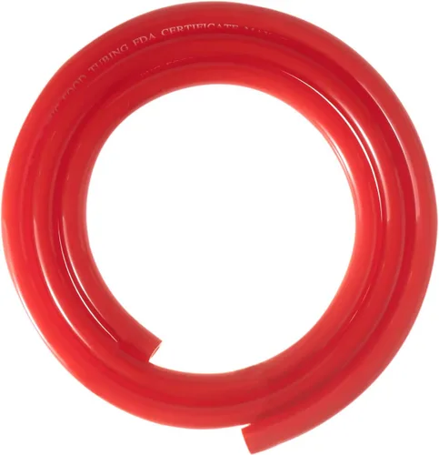 Manguera de aire de línea de gas rojo, manguera de tubería de CO2 ID 5/16 pulgadas de diámetro exterior 9/16 pulgadas de longitud de 25 pies