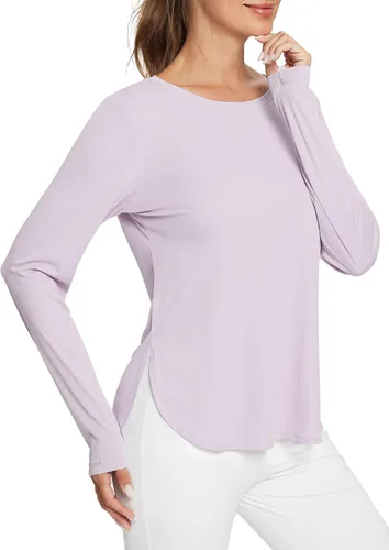 Miniatura 25 de BALEAF - Camisetas de sol de manga larga para mujer, con FPU 50+, para senderismo, ligeras, de secado rápido, protección contra rayos ultravioleta