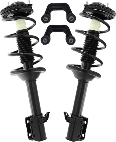 Miniatura 77 de Detroit Axle - Kit de 4 piezas RWD Puntales Delanteros Barras Estabilizadoras para Ford F-150 2021 2022 2023 2024, 2 Puntales con Resorte Helicoidal