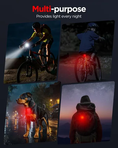 Miniatura 6 de Akale Bike Lights Set, Rechargeable Bicycle Lights Front and Rear, 4 Light Mode Options, Bike Headlight, IPX4 Waterproof, Easy to Install for Men