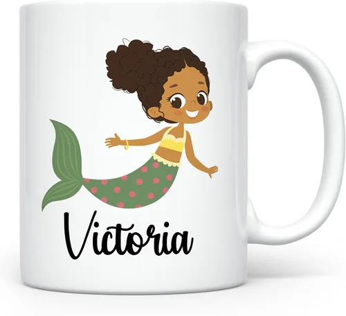 Taza Personalizada para Niños, Niños, Niñas | Taza Personalizada de Chocolate Caliente, Cacao, Café y Té | Regalo de Cumpleaños con Nombre D04 -