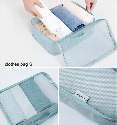 Miniatura 6 de Bolsa de almacenamiento de viaje multifuncional de ropa de nuevo estilo maleta accesorios de viaje cubos
