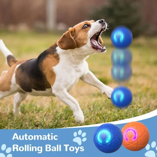 Miniatura 2 de Juguetes interactivos para perros pequeños, bolas para perros pequeños, bolas rodantes automáticas para cachorros, perros pequeños y medianos