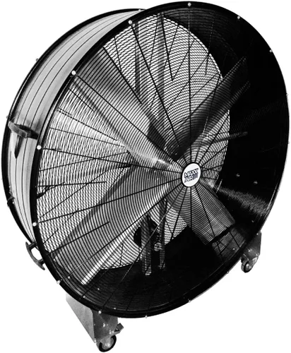 Miniatura 5 de Maxx Air Ventilador de tambor de transmisión por correa industrial de alta velocidad de 60 pulgadas Ventilador de barril resistente con carcasa