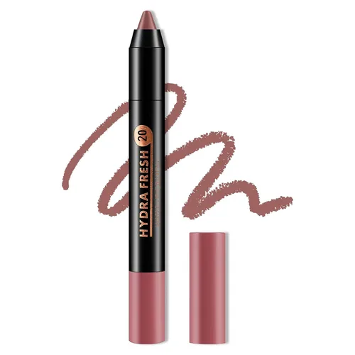 Miniatura 21 de Boobeen Lápiz labial mate de lápiz labial cremoso aterciopelado, cobertura completa, alto pigmento, impermeable, de larga duración, para mujeres