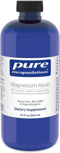 Pure Encapsulations Líquido de magnesio | Combinación hipoalergénica para apoyar la salud musculoesquelética y cardiometabólica | 8.1 onzas líquidas