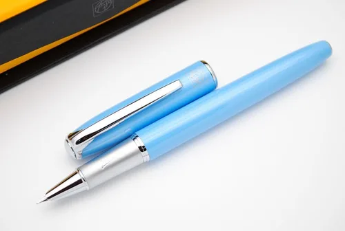 Miniatura 2 de czxwyst Picasso 916 Malage Ultrafine Accounting Pluma estilográfica EF Nib Caja Original (azul claro)