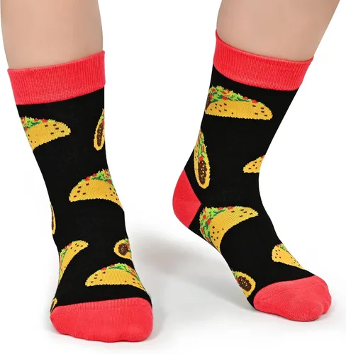 Miniatura 7 de Dsia Zamur Calcetines altos para niños y niñas, paquete de 4 a 6 unidades + caja de regalo, novedosos calcetines de pantorrilla coloridos para niños
