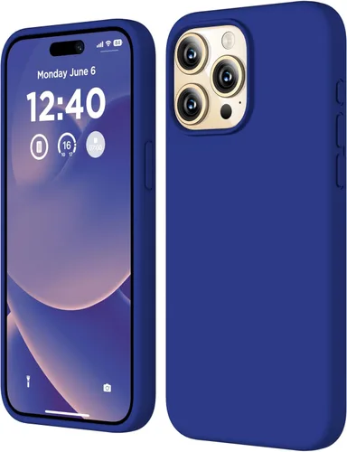 Miniatura 9 de Compatible con Funda para iPhone 15 Pro Max, Funda de Silicona Líquida, Cubierta Protectora Resistente a Golpes de Cuerpo Completo Funda Delgada