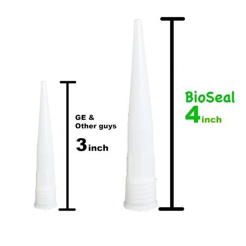 Miniatura 2 de Black BioSeal Sellador Masilla de Silicona 100% para Uso General, Impermeable y Sin Olor, Cartucho de 10.1 Onzas - Negro (1)