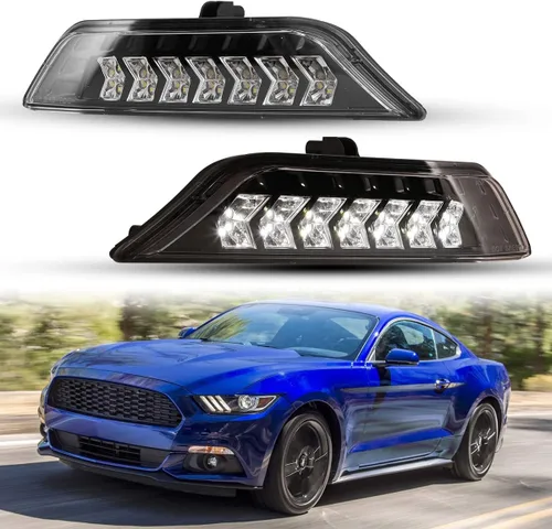 Miniatura 9 de Nixon Offroad Juego de luces antiniebla para Ford Mustang 2013 2014 con bombillas halógenas + kit de arnés de cableado + interruptor universal +