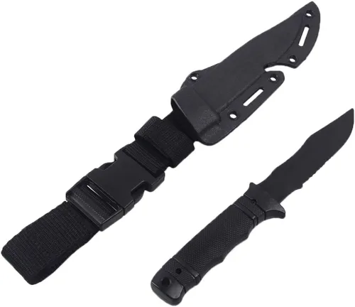 Miniatura 13 de Cuchillo bayoneta Toonol de plástico para entrenamiento táctico con vaina 1pcs Machete-Tan