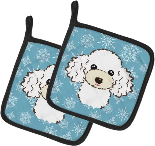 Miniatura 10 de Caroline's Treasures BB1654PTHD - Juego de soportes para ollas de cocina resistentes al calor, almohadillas calientes para horno, horneados, 7 1/2 x
