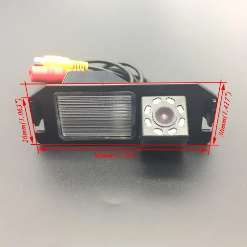 Miniatura 6 de Cámara LED de visión trasera de coche para Hyundai Elantra Touring/Hyundai i30/Hyundai Coupe S3/Tuscani/Tiburon Hyundai Genesis y HD CCD visión