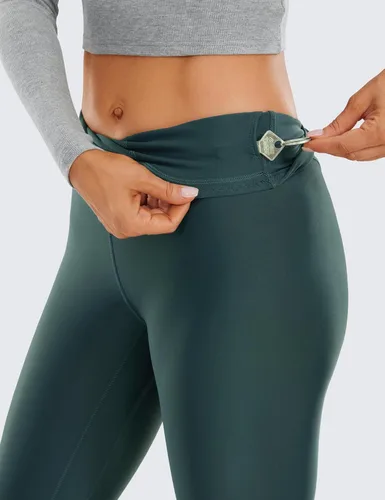 Miniatura 3 de CRZ YOGA Leggings térmicos con forro polar para mujer de 28 pulgadas, pantalones de senderismo cálidos para invierno, pantalones de yoga de cintura