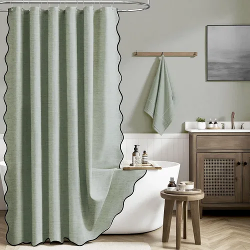Miniatura 23 de BTTN Lino Crema Festoneado 36x72