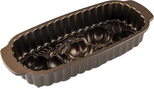 Miniatura 6 de Nordic Ware 93448 - Molde para pan de trigo y calabaza, capacidad de 6 tazas, color bronce
