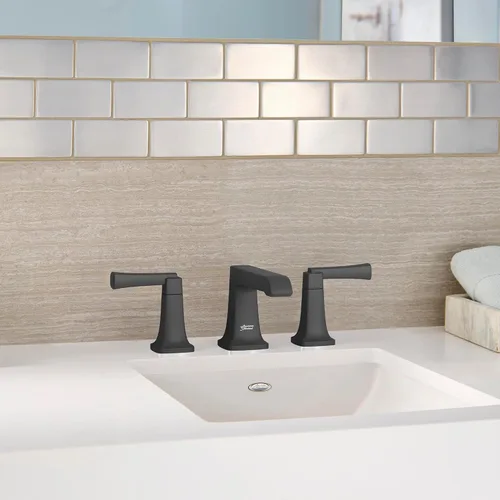 Miniatura 3 de American Standard Townsend 7353841.013, grifo de baño de 2 manijas generalizado de 8 pulgadas, 1.2 GPM, níquel pulido