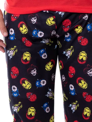 Miniatura 3 de Marvel Thor Captain America Iron Man - Conjunto de pijama de superhéroe para hombre