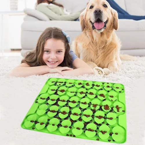Miniatura 9 de Alfombrilla de Olfateo de Silicona Grande para Perros Pequeños, Medianos y Grandes para Comer Más Lento, Tapete Alimentador Lento para Lamer