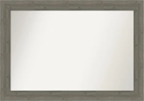 Miniatura 89 de Amanti Art Espejo de baño gris para sobre el fregadero, 27 x 27 pulgadas, espejo de tocador cuadrado gris, marco de madera rústica de campo medio