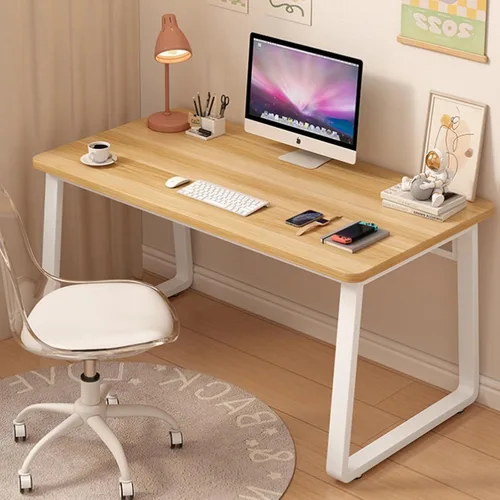 Escritorio de Computadora de Estilo Moderno Simple para Oficina en Casa, Mesa de Escritura Pequeña de 47.2 Pulgadas para Escritorio o Dormitorio
