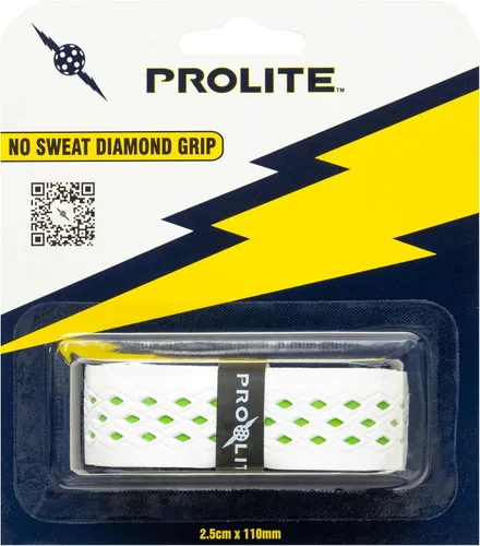 Miniatura 11 de Agarre de diamante sin sudor para palas de pickleball, tenis, raquetball Blanco con base negra