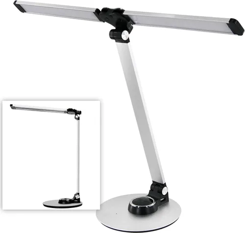 NUNET NULED - Lámparas de escritorio LED para oficina en casa, lámpara de piano para piano vertical, lámpara de escritorio de aluminio giratorio con