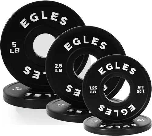 Miniatura 7 de Egles Juego de Placas de Cambio 1.25LB, 2.5LB, 5LB - Placas de Peso Recubiertas de Goma en Pares, Placas Bumper Olímpicas, Codificadas por