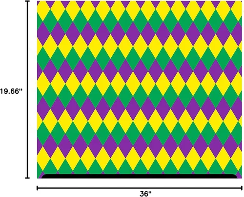 Miniatura 2 de HTV con estampado de Mardi Gras (19.66 x 36 pulgadas) - Mardi Gras