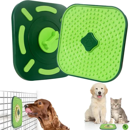 Miniatura 7 de Tapete interactivo para lamer jaula de perro, almohadilla de alimentación, alivio del aburrimiento y la ansiedad, mantequilla de maní y placa