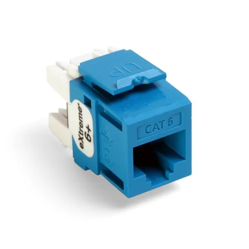 Miniatura 14 de Leviton Extreme 6+ QuickPort Connector, CAT 6, paquete de 150, 61110-JW6, blanco