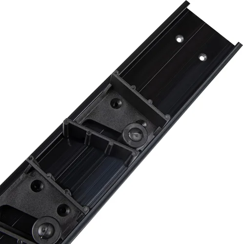 Miniatura 12 de Restaurantware Soporte para trapeador de 17.7 pulgadas, plástico negro, 3 ranuras personalizables, tornillos incluidos