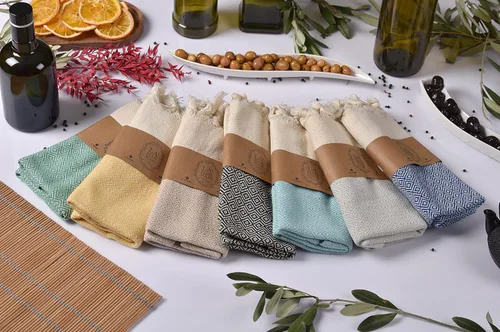 Miniatura 6 de La Hammam - Juego de 2 toallas de mano turcas personalizadas de 18 x 36 pulgadas, algodón, ultra suaves, absorbentes y de secado rápido, toalla