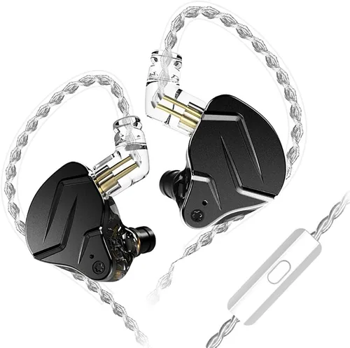 KZ ZSN PRO X Armadura Híbrida Banlance con Auriculares Intrauriculares Dinámicos ERJIGO ZSNPROX 1BA+1DD Auriculares HiFi ZSNPRO X erabuds (con negro