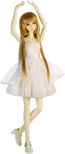 Personalizado 1/3 BJD Muñeca Ballet Bailarín 23.6 in 24 Pulgadas Bola articulada SD Muñecas Articuladas Mueve PVC DIY Muñeca Piel Blanca Maquillaje